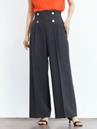 【ヴァン/Vin】のマリンワイドパンツ 人気、トレンドファッション・服の通販 founy(ファニー) ファッション Fashion レディースファッション Fashion for Women パンツ Pants & Trousers センター Center, Center Line トレンド Trend, Trending Now フェイク Faux, Fake ワイド Wide, Wide Fit エレガント 上品 Elegant thumbnail チャコールグレー|ID: prp329100004589524 ipo3291000000032755943