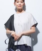 【インディヴィ/INDIVI】の【洗える/汗ジミ防止】バイカラー アシメヘム Tシャツ グレージュ|ID: prp329100004589552 ipo3291000000032642204