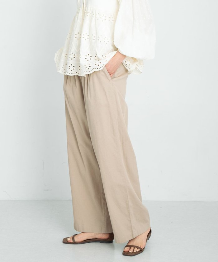 【サニーレーベル/Sonny Label / URBAN RESEARCH】のコットンイージーカラーパンツ インテリア・キッズ・メンズ・レディースファッション・服の通販 founy(ファニー) https://founy.com/ ファッション Fashion レディースファッション Ladies' Fashion Online パンツ Pants 2025年 2025 2025春夏・S/S Ss,Spring/Summer,2025 インド India ストレート Straight ワイド Wide 吸水 Water Absorption 夏 Summer S/S・春夏 Ss・Spring/Summer |ID: prp329100004589564 ipo3291000000032684019