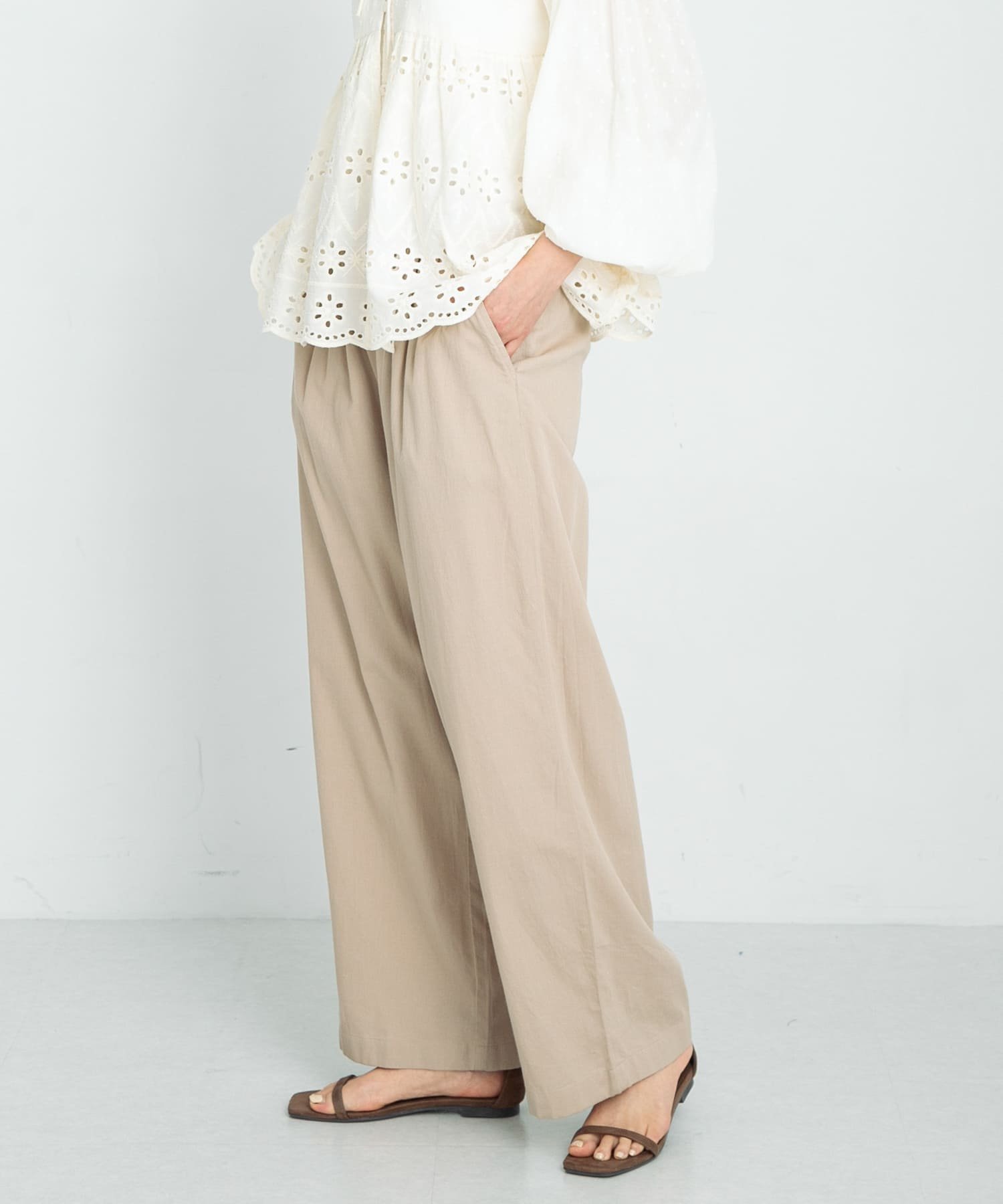 【サニーレーベル/Sonny Label / URBAN RESEARCH】のコットンイージーカラーパンツ 人気、トレンドファッション・服の通販 founy(ファニー) 　ファッション　Fashion　レディースファッション　Ladies' Fashion Online　パンツ　Pants　2025年　2025　2025春夏・S/S　Ss,Spring/Summer,2025　インド　India　ストレート　Straight　ワイド　Wide　吸水　Water Absorption　夏　Summer　S/S・春夏　Ss・Spring/Summer　 other-1|ID: prp329100004589564 ipo3291000000032684019