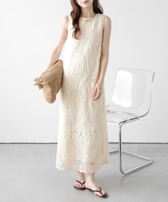 【その他のブランド/Other】のバテンレースワンピース インテリア・キッズ・メンズ・レディースファッション・服の通販 founy(ファニー) https://founy.com/ ファッション Fashion レディースファッション Fashion for Women ワンピース Dresses クラシカル Classical, Vintage-Inspired ジャケット Jacket, Outerwear スリット Slit, Slit Detail フォーマル Formal, Dressy フロント Front, Front Design ラウンド Round, Round Neck リゾート Resort, Vacation Style リラックス Relax, Relaxed Fit ロング Long, Long-Length エレガント 上品 Elegant |ID: prp329100004589747 ipo3291000000032991950