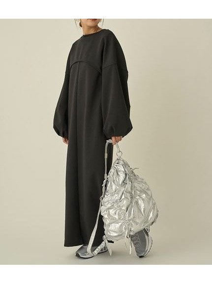 【エミ/emmi】の3wayレイヤードダンボールワンピース インテリア・キッズ・メンズ・レディースファッション・服の通販 founy(ファニー) 　ファッション　Fashion　レディースファッション　Fashion for Women　ワンピース　Dresses　ショート　Short, Short Length　ブラウジング　Blouson Silhouette, Cinched Waist　ポケット　Pocket, Pocket Detail　BLK[009]|ID: prp329100004589749 ipo3291000000033374867
