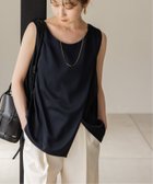 【ノーブル / スピック&スパン/NOBLE / Spick & Span】の《洗える》ルナサテンレイヤードブラウス 人気、トレンドファッション・服の通販 founy(ファニー) ファッション Fashion レディースファッション Fashion for Women トップス・カットソー Cut & Sew Tops シャツ・ブラウス・オフィスカジュアル Elegant Blouses & Button-Ups インナー Innerwear サテン Satin, Glossy Fabric セットアップ Set-Up, Coordinated Outfit ダブル Double, Double-Breasted フロント Front, Front Design 人気 Popular, Best Seller 夏 Summer 洗える Machine Washable thumbnail ネイビー|ID: prp329100004589755 ipo3291000000032765018