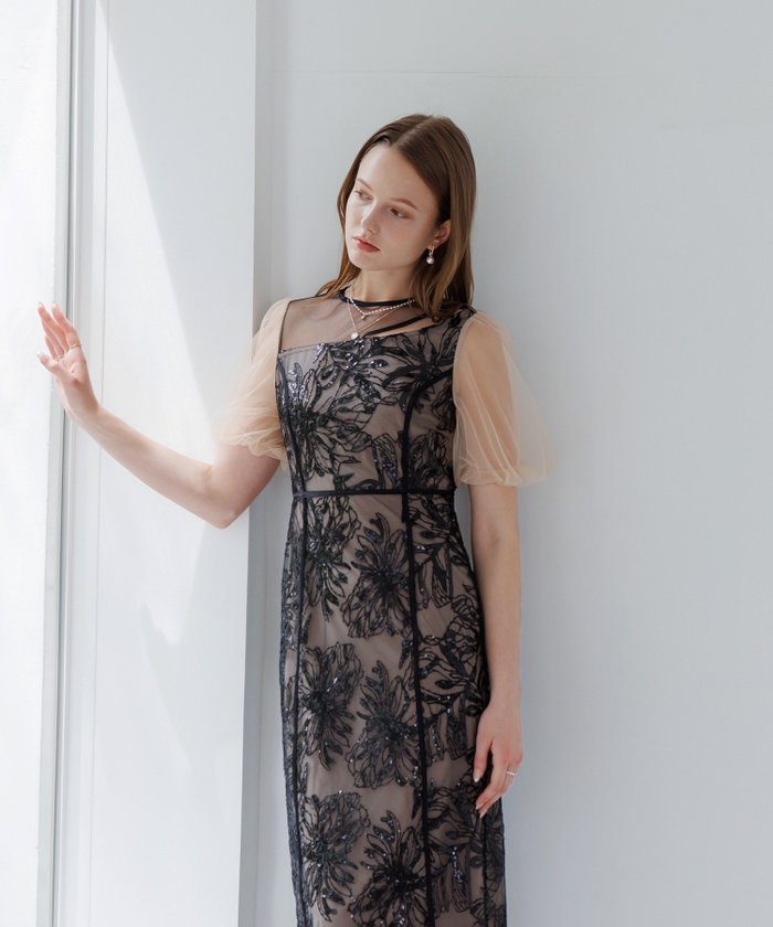 【その他のブランド/Other】のLEJA-アシンメトリーシアー花柄ワンピースドレス 結婚式 レディース インテリア・キッズ・メンズ・レディースファッション・服の通販 founy(ファニー) https://founy.com/ ファッション Fashion レディースファッション Fashion for Women ワンピース Dresses フォーマル・パーティードレス・結婚式用ドレス Elegant & Casual Dresses アシンメトリー Asymmetrical Style オケージョン Occasion Wear クラシカル Classical, Vintage-Inspired シンプル Simple, Minimal スパンコール Sequins, Sequin Embellishment チュール Tulip, Tulip Motif ドレス Dress, One-Piece フォーマル Formal, Dressy マーメイド Mermaid, Fishtail Silhouette 結婚式 Wedding 披露宴 Wedding Reception 二次会 After Party |ID: prp329100004589784 ipo3291000000033039368