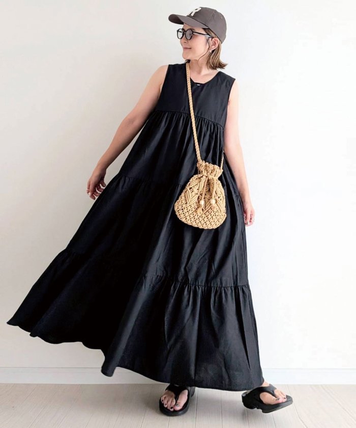 【コーナーズ/CORNERS】の【CORNERS by yui】前後7wayティアードワンピース インテリア・キッズ・メンズ・レディースファッション・服の通販 founy(ファニー) https://founy.com/ ファッション Fashion レディースファッション Ladies' Fashion Online ワンピース Dress ティアードワンピース Tiered Dress |ID: prp329100004589890 ipo3291000000032565837