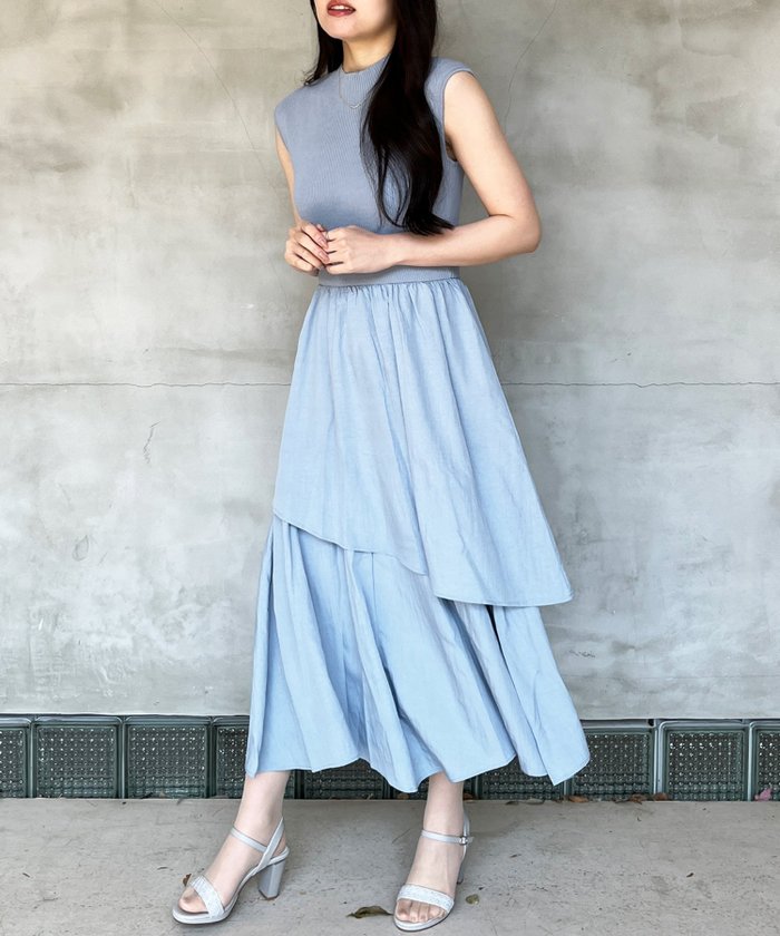 【ミッシュマッシュ/MISCH MASCH】の2025春夏新作 ドッキングニットワンピース/MM557405 インテリア・キッズ・メンズ・レディースファッション・服の通販 founy(ファニー) https://founy.com/ ファッション Fashion レディースファッション Fashion for Women ワンピース Dresses ニットワンピース Knit Dresses 2025年 2025 2025春夏・S/S Spring/Summer 2025 SS25 ジャケット Jacket, Outerwear エレガント 上品 Elegant 夏 Summer 春 Spring S/S・春夏 SS, Spring/Summer, Warm Season |ID: prp329100004589950 ipo3291000000032750336