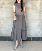 【ミッシュマッシュ/MISCH MASCH】の2025春夏新作 ドッキングニットワンピース/MM557405 チャコールグレー|ID: prp329100004589950 ipo3291000000032750341