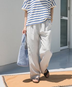【アーバンリサーチ ドアーズ/URBAN RESEARCH DOORS】のリネン混イージーパンツ 人気、トレンドファッション・服の通販 founy(ファニー) ファッション Fashion レディースファッション Fashion for Women パンツ Pants & Trousers 2025年 2025 2025春夏・S/S Spring/Summer 2025 SS25 サンダル Sandals, Summer Shoes ストレート Straight, Straight Cut フラット Flat, Flat Shoes リネン Linen, Linen Fabric リラックス Relax, Relaxed Fit ワイド Wide, Wide Fit エレガント 上品 Elegant 夏 Summer S/S・春夏 SS, Spring/Summer, Warm Season |ID:prp329100004590010