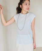 【ラブティックボンボン/La boutique BonBon】の【名品・着回し力抜群】シアーノースリーブカットソー サックスブルー|ID: prp329100004590038 ipo3291000000032762317