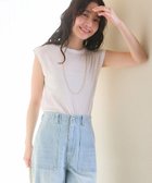 【ラブティックボンボン/La boutique BonBon】の【名品・着回し力抜群】シアーノースリーブカットソー ホワイト|ID: prp329100004590038 ipo3291000000032762318