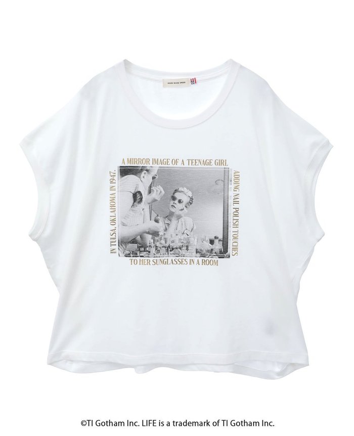【メルローズ クレール/MELROSE claire】の【GOOD ROCK SPEED/グッドロックスピード】LIFE PICTURE COLLECTION ノースリーブTシャツ インテリア・キッズ・メンズ・レディースファッション・服の通販 founy(ファニー) https://founy.com/ ファッション Fashion レディースファッション Fashion for Women トップス・カットソー Cut & Sew Tops キャミソール&ノースリーブ Camisoles & Sleeveless Tops シャツ・ブラウス・オフィスカジュアル Elegant Blouses & Button-Ups ロングTシャツ・Tシャツ Longline T-Shirts & Tees ウォッシュ Washed Finish カットソー Cut and Sewn Top グラフィック Graphic, Graphic Design ダメージ Distressed, Destroyed ノースリーブ Sleeveless, No-Sleeve プリント Print, Printed Pattern モノトーン Monotone, Black and White 雑誌 Magazine, Fashion Magazine |ID: prp329100004590039 ipo3291000000032714521