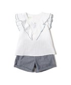 【ビームス/BEAMS / KIDS】の刺繍 フレアスリーブ セットアップ(90~150cm) OFF_WHT|ID: prp329100004590042 ipo3291000000033493121