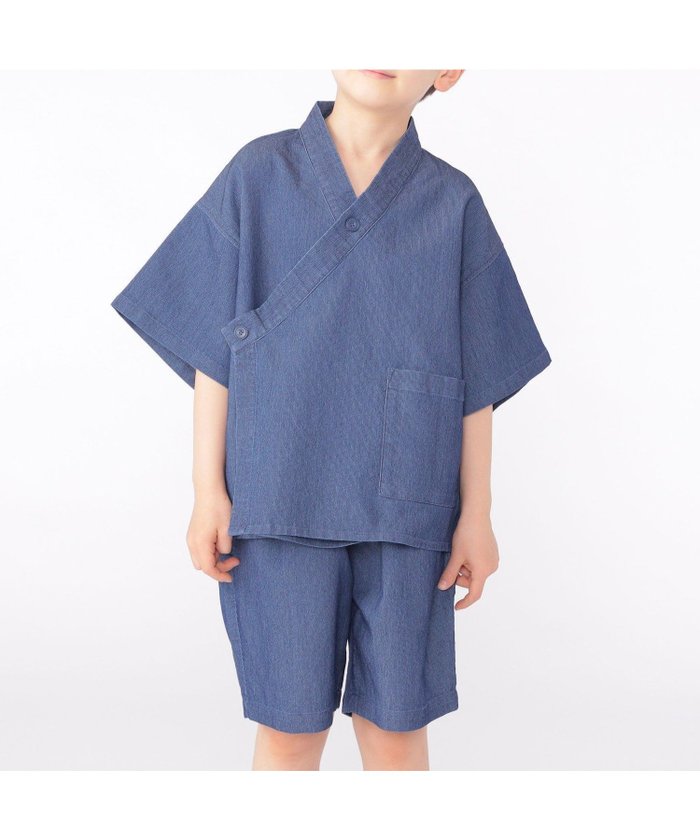【シップス/SHIPS / KIDS】のSHIPS KIDS 100~130cm / デニム 甚平 インテリア・キッズ・メンズ・レディースファッション・服の通販 founy(ファニー) https://founy.com/ ファッション Fashion キッズファッション Fashion for Kids おすすめ Recommended / Our Picks シンプル Simple, Minimal ストレッチ Stretch, Stretchy Fabric デニム Denim, Jeans Material ハンカチ Handkerchief, Hanky パッチ Patch, Appliqué ポケット Pocket, Pocket Detail リラックス Relax, Relaxed Fit 夏 Summer 財布 Wallet, Purse |ID: prp329100004590108 ipo3291000000032728879