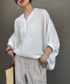 【その他のブランド/Other】のキーネックシアードルマンオーバーシャツ ホワイト|ID: prp329100004590151 ipo3291000000032568728