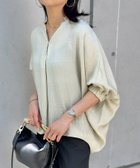 【その他のブランド/Other】のキーネックシアードルマンオーバーシャツ セージグリーン|ID: prp329100004590151 ipo3291000000032568730