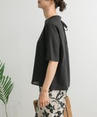 【アーバンリサーチ ドアーズ/URBAN RESEARCH DOORS】のリネンレーヨンバックリボンブラウス BLACK|ID: prp329100004590216 ipo3291000000032628102