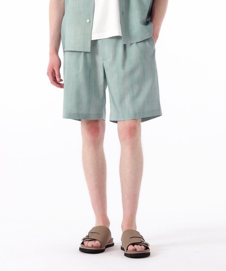 【タケオキクチ/TAKEO KIKUCHI / MEN】の【THE FLAGSHIP】尾州 流し染め ショートパンツ インテリア・キッズ・メンズ・レディースファッション・服の通販 founy(ファニー) 　ファッション　Fashion　メンズファッション　Men's Style Online　ボトムス　Bottoms/Men　ハーフ / ショートパンツ　Short Pants　エレガント 上品　Elegant　ショート　Short　ファブリック　Fabric　リラックス　Relax　定番　Standard　ブルー|ID: prp329100004590258 ipo3291000000032569737