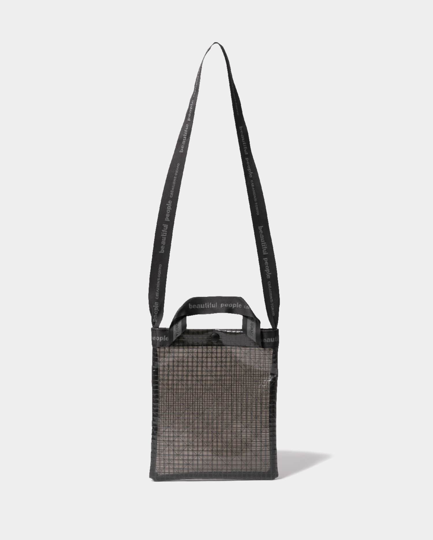 【ビューティフル ピープル/beautiful people】のplaid vinyl logo tape sacoche bag インテリア・キッズ・メンズ・レディースファッション・服の通販 founy(ファニー) 　ファッション　Fashion　レディースファッション　Ladies' Fashion Online　バッグ　Bag　ショルダー　Shoulder　ロング　Long　black|ID: prp329100004590263 ipo3291000000032569783