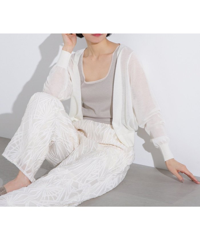 【エヌ ナチュラルビューティーベーシック/N.Natural Beauty basic】のシアーカーディガン インテリア・キッズ・メンズ・レディースファッション・服の通販 founy(ファニー) https://founy.com/ ファッション Fashion レディースファッション Ladies' Fashion Online トップス・カットソー Tops/Tshirt カーディガン Cardigans インナー Inner シアー Sheer シンプル Simple ノースリーブ No Sleeve バランス Balance 夏 Summer 羽織 Haori |ID: prp329100004590275 ipo3291000000032569922