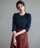 【ドレス/DRESS+】のブラウス 七分袖 2way トップス プルオーバー 人気、トレンドファッション・服の通販 founy(ファニー) ファッション Fashion レディースファッション Fashion for Women トップス・カットソー Cut & Sew Tops シャツ・ブラウス・オフィスカジュアル Elegant Blouses & Button-Ups カジュアルプルオーバー・ニットトップス Pullovers & Knit Tops / Casual Pullovers とろみ Fluid, Flowy Fabric インナー Innerwear オケージョン Occasion Wear ギャザー Gathered, Ruffled シンプル Simple, Minimal スキッパー Skipper, Open Collar フェミニン Feminine, Girly フロント Front, Front Design thumbnail ネイビー|ID: prp329100004590314 ipo3291000000033460316