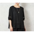 【ミゼール/MISSEL】の【一部店舗限定】レーヨン麻 パフスリーブブラウス ブラック|ID: prp329100004590424 ipo3291000000032681639