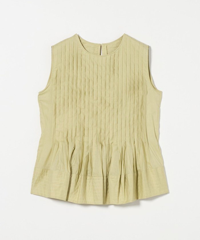 【ビューティ&ユース ユナイテッドアローズ/BEAUTY&YOUTH / UNITED ARROWS】のピンタックノースリーブブラウス インテリア・キッズ・メンズ・レディースファッション・服の通販 founy(ファニー) https://founy.com/ ファッション Fashion レディースファッション Fashion for Women トップス・カットソー Cut & Sew Tops キャミソール&ノースリーブ Camisoles & Sleeveless Tops シャツ・ブラウス・オフィスカジュアル Elegant Blouses & Button-Ups おすすめ Recommended / Our Picks カーディガン Cardigan, Knitwear ジャケット Jacket, Outerwear デニム Denim, Jeans Material ノースリーブ Sleeveless, No-Sleeve バランス Balance, Style Balance ペプラム Peplum, Flared Hem ボトム Bottoms, Lower Wear ワイド Wide, Wide Fit エレガント 上品 Elegant ビジネス 仕事 通勤 Business / Work / Commuting 夏 Summer |ID: prp329100004590431 ipo3291000000032673127