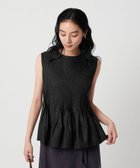 【ビューティ&ユース ユナイテッドアローズ/BEAUTY&YOUTH / UNITED ARROWS】のピンタックノースリーブブラウス BLACK|ID: prp329100004590431 ipo3291000000032673134