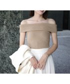 【アニュアンス/anuans】のラメオフショルダーニットトップス BEIGE|ID: prp329100004590473 ipo3291000000032711561