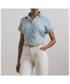 【ラルフローレン/RALPH LAUREN】のリネン ショートスリーブ シャツ 人気、トレンドファッション・服の通販 founy(ファニー) ファッション Fashion レディースファッション Fashion for Women トップス・カットソー Cut & Sew Tops シャツ・ブラウス・オフィスカジュアル Elegant Blouses & Button-Ups ショルダー Shoulder, Shoulder Strap ショート Short, Short Length スリーブ Sleeve, Long Sleeve / Short Sleeve ドロップ Drop Shoulder, Dropped Style フィット Fit, Slim Fit ヨーク Yoke, Yoke Design ラウンド Round, Round Neck リネン Linen, Linen Fabric リラックス Relax, Relaxed Fit エレガント 上品 Elegant 半袖 Short Sleeve, Half Sleeve thumbnail 400ブルー|ID: prp329100004590493 ipo3291000000033312424