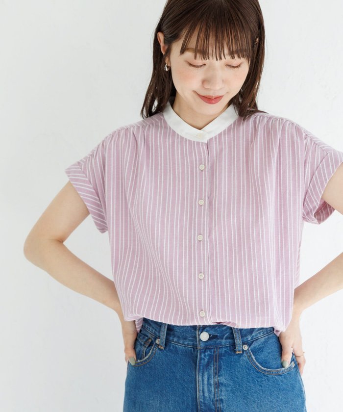 【サニーレーベル/Sonny Label / URBAN RESEARCH】のロープドビーコットンストライプブラウス インテリア・キッズ・メンズ・レディースファッション・服の通販 founy(ファニー) https://founy.com/ ファッション Fashion レディースファッション Ladies' Fashion Online トップス・カットソー Tops/Tshirt シャツ/ブラウス Shirts/Blouses 2025年 2025 2025春夏・S/S Ss,Spring/Summer,2025 ストライプ Stripe 吸水 Water Absorption 夏 Summer S/S・春夏 Ss・Spring/Summer |ID: prp329100004590508 ipo3291000000032621355