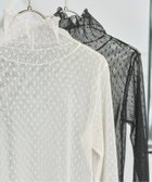 【スピック&スパン/Spick & Span】の《追加 》ドットチュールハイネックプルオーバー 人気、トレンドファッション・服の通販 founy(ファニー) ファッション Fashion レディースファッション Fashion for Women トップス・カットソー Cut & Sew Tops カジュアルプルオーバー・ニットトップス Pullovers & Knit Tops / Casual Pullovers 再入荷 Restock / Back in Stock thumbnail ホワイト A|ID: prp329100004590527 ipo3291000000033637377