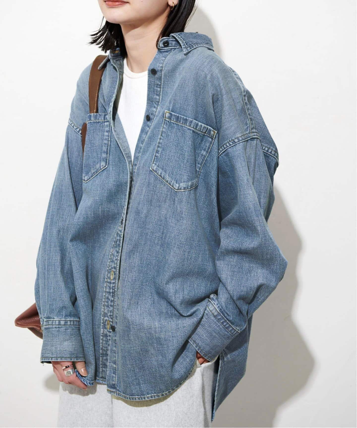 【ジャーナルスタンダード/JOURNAL STANDARD】の《追加》ライトオンスデニムシャツ インテリア・キッズ・メンズ・レディースファッション・服の通販 founy(ファニー) 　ファッション　Fashion　レディースファッション　Fashion for Women　トップス・カットソー　Cut & Sew Tops　シャツ・ブラウス・オフィスカジュアル　Elegant Blouses & Button-Ups　2025年　2025　2025-2026秋冬・A/W　Autumn/Winter 2025–26 AW25–26　ブルー|ID: prp329100004590529 ipo3291000000033571454
