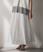 【メイソングレイ/MAYSON GREY】のシアーランダムプリーツスカート≪洗濯機で洗える≫ 人気、トレンドファッション・服の通販 founy(ファニー) ファッション Fashion レディースファッション Fashion for Women スカート Skirts プリーツスカート / 上品フェミニンスタイル Pleated Skirts 洗える Machine Washable サマー Summer, Summer Style フィット Fit, Slim Fit フレア Flare, Flared プリーツ Pleats, Pleated 無地 Plain, Solid Color ランダム Random, Irregular thumbnail ホワイト|ID: prp329100004590565 ipo3291000000032750925