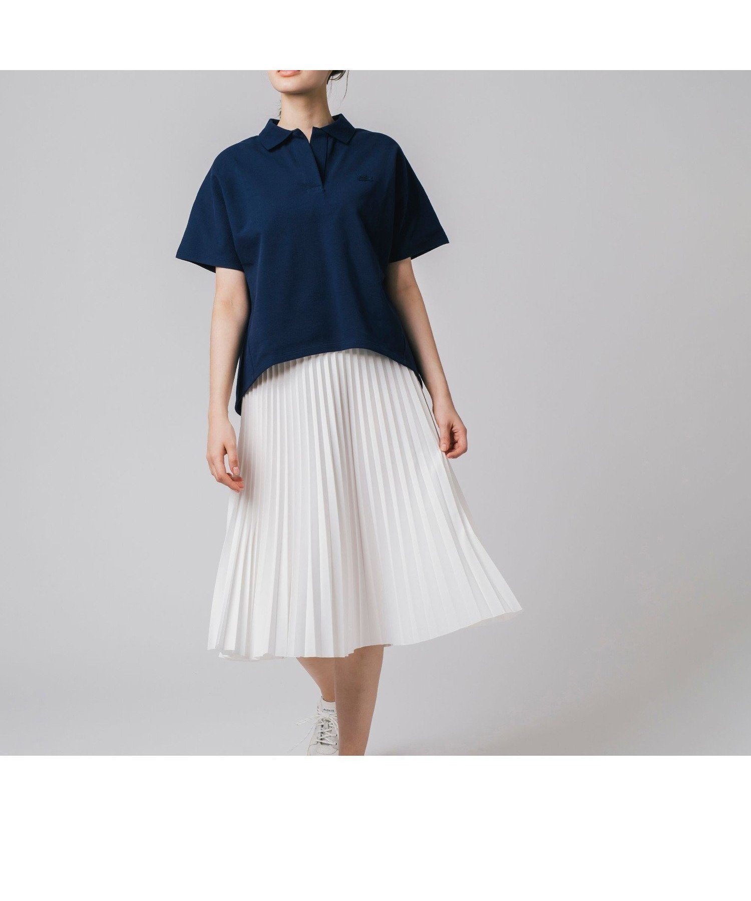 【ラコステ/LACOSTE】のプリーツスカート インテリア・キッズ・メンズ・レディースファッション・服の通販 founy(ファニー) 　ファッション　Fashion　レディースファッション　Fashion for Women　スカート　Skirts　プリーツスカート / 上品フェミニンスタイル　Pleated Skirts　ジャカード／ジャガード　Jacquard, Woven Pattern　プリーツ　Pleats, Pleated　ホワイト|ID: prp329100004590566 ipo3291000000032979713