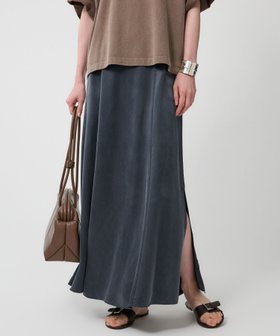 【バビロン/BABYLONE / KIDS】のキュプラセミマーメイドスカート 人気、トレンドファッション・服の通販 founy(ファニー) ファッション Fashion キッズファッション Fashion for Kids おすすめ Recommended / Our Picks キュプラ Cupro, Eco Fabric スリット Slit, Slit Detail バランス Balance, Style Balance ブライト Bright, Shiny マーメイド Mermaid, Fishtail Silhouette リネン Linen, Linen Fabric 夏 Summer 楽ちん Easy Fit, Comfortable |ID:prp329100004590736