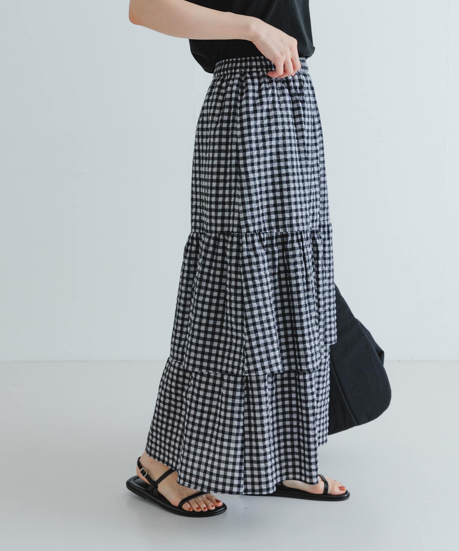 【アーバンリサーチ/URBAN RESEARCH】のサッカーティアードロングスカート インテリア・キッズ・メンズ・レディースファッション・服の通販 founy(ファニー) 　ファッション　Fashion　レディースファッション　Ladies' Fashion Online　スカート　Skirt　ロングスカート　Long Skirt　2025年　2025　2025春夏・S/S　Ss,Spring/Summer,2025　おすすめ　Recommend　サッカー　Soccer　スウェット　Sweat　チェック　Check　トレンド　Trend　夏　Summer　S/S・春夏　Ss・Spring/Summer　CHECK|ID: prp329100004590747 ipo3291000000032668625