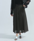 【ケティ/Ketty】のシアーパネルフレアスカート≪手洗い可能≫ チャコールグレー|ID: prp329100004590819 ipo3291000000032637955