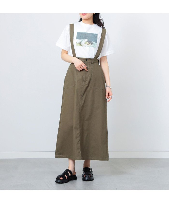 【ビームス ハート/BEAMS HEART】のサスペンダー付き フレアスカート インテリア・キッズ・メンズ・レディースファッション・服の通販 founy(ファニー) https://founy.com/ ファッション Fashion レディースファッション Ladies' Fashion Online スカート Skirt Aライン/フレアスカート Flared A-Line Skirts サスペンダー Suspenders スリット Slit フィット Fit フレア Flare リラックス Relax ロング Long |ID: prp329100004590841 ipo3291000000032577711