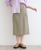 【インディヴィ/INDIVI】の【SETUP可能】麻混ストレッチ カーゴスカート ベージュ|ID: prp329100004590859 ipo3291000000032577970