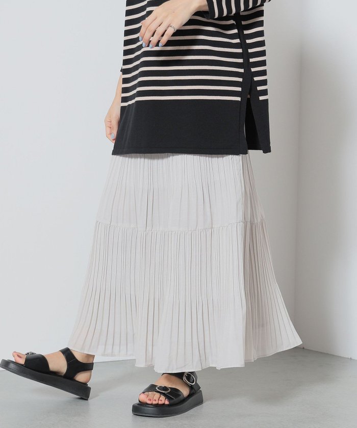 【その他のブランド/Other】のプリーツ ティアードスカート インテリア・キッズ・メンズ・レディースファッション・服の通販 founy(ファニー) https://founy.com/ ファッション Fashion レディースファッション Fashion for Women スカート Skirts ティアードスカート Tiered Skirts エレガント 上品 Elegant 春 Spring 今季 This Season, Current Season シフォン Chiffon, Lightweight Fabric ストレート Straight, Straight Cut ティアード Tiered, Tiered Style ティアードスカート Tiered Skirt, Flounced Skirt トレンド Trend, Trending Now 人気 Popular, Best Seller プリーツ Pleats, Pleated S/S・春夏 SS, Spring/Summer, Warm Season 夏 Summer |ID: prp329100004590893 ipo3291000000033220156