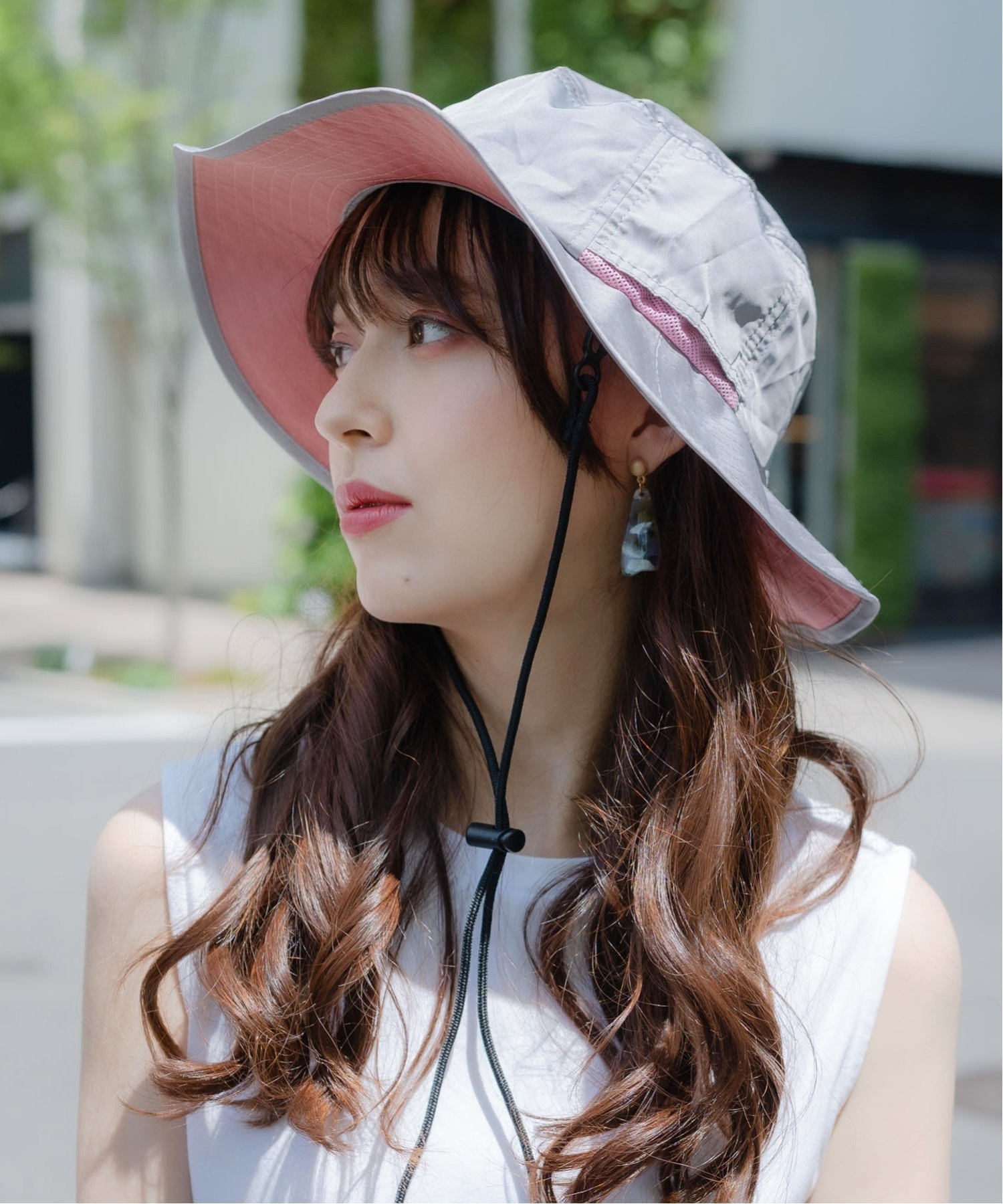【ロッキーモンロー/Rocky Monroe】のUVカット 撥水加工 アドベンチャーサファリハット インテリア・キッズ・メンズ・レディースファッション・服の通販 founy(ファニー) 　ファッション　Fashion　レディースファッション　Fashion for Women　アウトドア　Outdoor Clothing　コーティング　Coating, Coated Finish　軽量　Lightweight, Ultra Light　サマー　Summer, Summer Style　ドローコード　Drawcord, Drawstring Cord　帽子　Hat, Headwear　メッシュ　Mesh, Net Fabric　メンズ　Men's, Menswear　おすすめ　Recommended / Our Picks　Lグレーピンク|ID: prp329100004590924 ipo3291000000033570156
