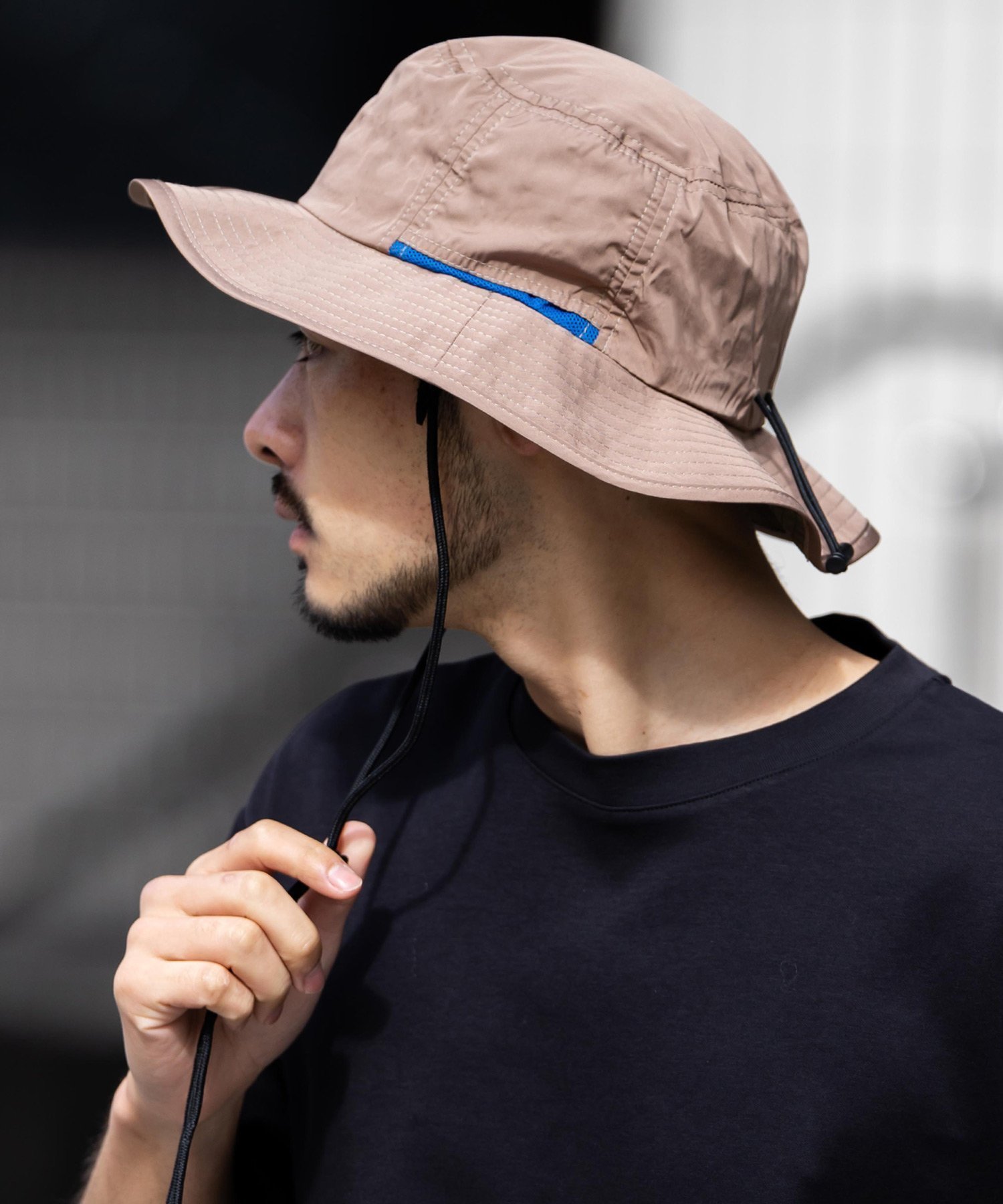 【ロッキーモンロー/Rocky Monroe】のUVカット 撥水加工 アドベンチャーサファリハット インテリア・キッズ・メンズ・レディースファッション・服の通販 founy(ファニー) 　ファッション　Fashion　レディースファッション　Fashion for Women　アウトドア　Outdoor Clothing　コーティング　Coating, Coated Finish　軽量　Lightweight, Ultra Light　サマー　Summer, Summer Style　ドローコード　Drawcord, Drawstring Cord　帽子　Hat, Headwear　メッシュ　Mesh, Net Fabric　メンズ　Men's, Menswear　おすすめ　Recommended / Our Picks　ベージュ|ID: prp329100004590924 ipo3291000000033570162