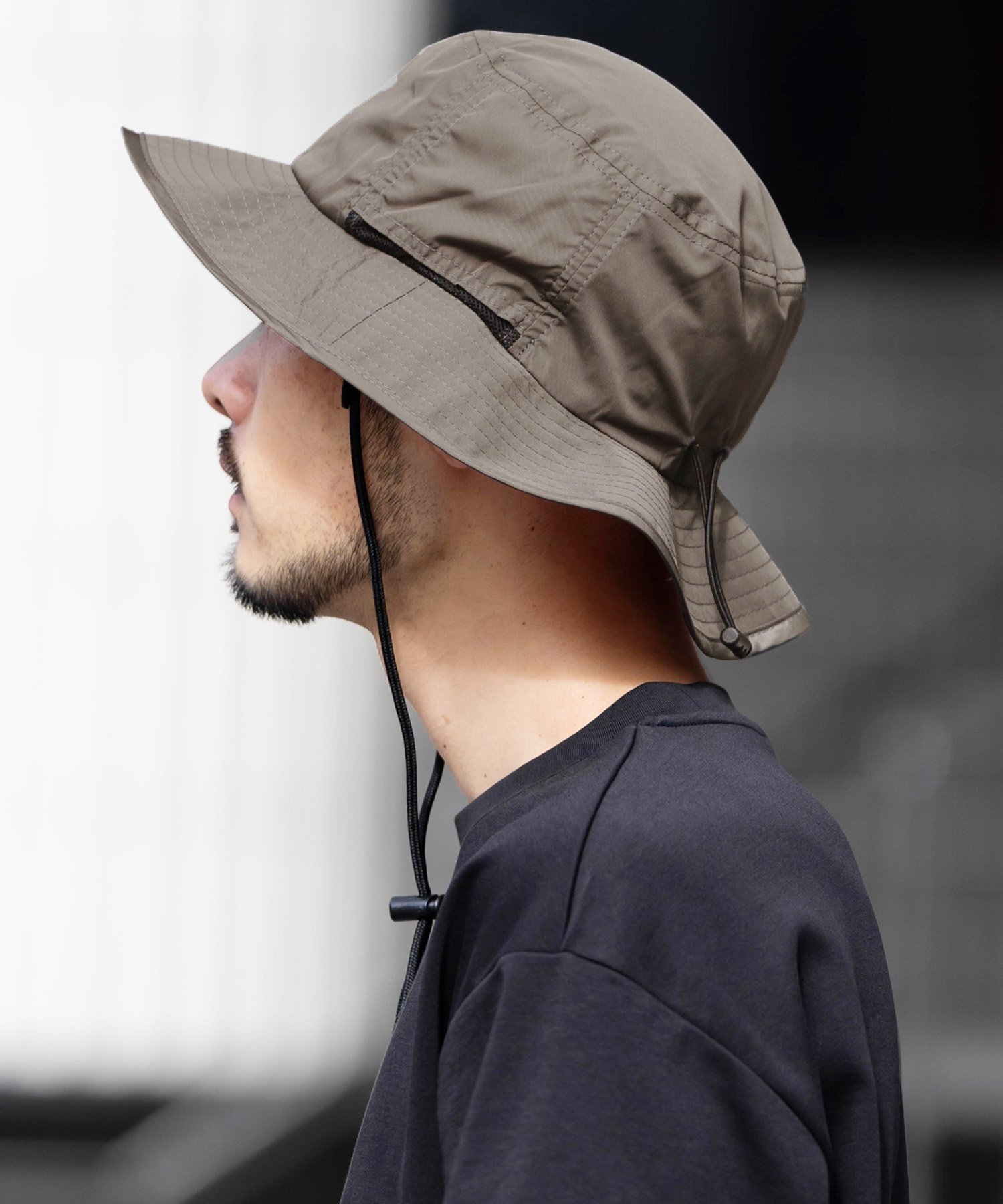 【ロッキーモンロー/Rocky Monroe】のUVカット 撥水加工 アドベンチャーサファリハット インテリア・キッズ・メンズ・レディースファッション・服の通販 founy(ファニー) 　ファッション　Fashion　レディースファッション　Fashion for Women　アウトドア　Outdoor Clothing　コーティング　Coating, Coated Finish　軽量　Lightweight, Ultra Light　サマー　Summer, Summer Style　ドローコード　Drawcord, Drawstring Cord　帽子　Hat, Headwear　メッシュ　Mesh, Net Fabric　メンズ　Men's, Menswear　おすすめ　Recommended / Our Picks　グレー|ID: prp329100004590924 ipo3291000000033570163