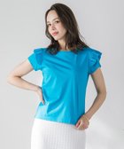 【ビアッジョブルー/Viaggio Blu】の【WEB限定】袖フリルカットソー≪洗濯機で洗える≫ ブルー|ID: prp329100004590970 ipo3291000000032881308