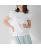 【ビアッジョブルー/Viaggio Blu】の【WEB限定】袖フリルカットソー≪洗濯機で洗える≫ ホワイト|ID: prp329100004590970 ipo3291000000032881320