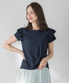 【ビアッジョブルー/Viaggio Blu】の【WEB限定】袖フリルカットソー≪洗濯機で洗える≫ ネイビー|ID: prp329100004590970 ipo3291000000032881331