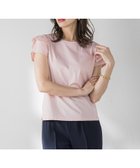【ビアッジョブルー/Viaggio Blu】の【WEB限定】袖フリルカットソー≪洗濯機で洗える≫ ピンク|ID: prp329100004590970 ipo3291000000032881343