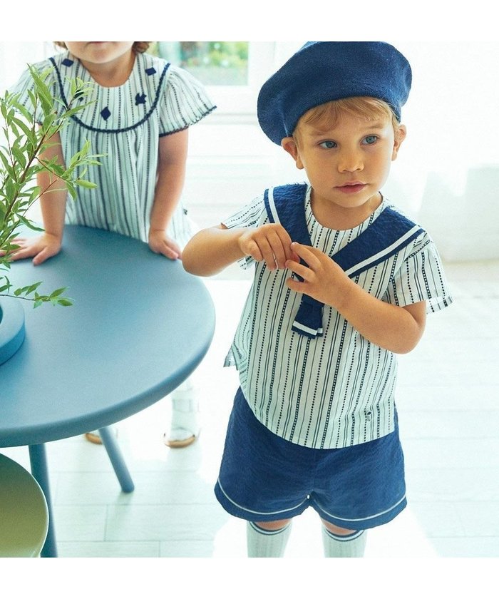【モイモルン/moimoln / KIDS】の【セットアップ】マリトップス パンツ インテリア・キッズ・メンズ・レディースファッション・服の通販 founy(ファニー) https://founy.com/ ファッション Fashion キッズファッション KIDS Children’s Clothing トップス・カットソー Tops/Tees/Kids ボトムス Bottoms/Kids セットアップ Setup/Kids トップス Tops おすすめ Recommend ギフト プレゼント Gift Present セットアップ Set Up 夏 Summer |ID: prp329100004590996 ipo3291000000032626274