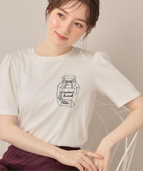 【クチュール ブローチ/Couture Brooch】の【接触冷感・UV機能あり・マシンウォッシャブル】60シルケット パフュームエンブロTシャツ 人気、トレンドファッション・服の通販 founy(ファニー) ファッション Fashion レディースファッション Fashion for Women トップス・カットソー Cut & Sew Tops シャツ・ブラウス・オフィスカジュアル Elegant Blouses & Button-Ups ロングTシャツ・Tシャツ Longline T-Shirts & Tees ギャザー Gathered, Ruffled クリスタル Crystal, Swarovski シルケット Silket, Silky Cotton パール Pearl, Pearl Accent フィット Fit, Slim Fit フェミニン Feminine, Girly ミックス Mix, Mixed Style 夏 Summer |ID:prp329100004591021