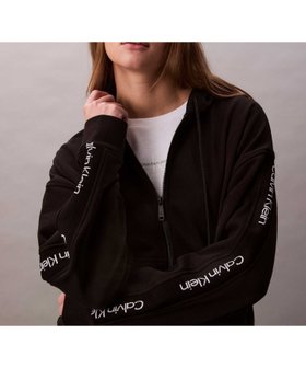 【カルバンクライン/Calvin Klein】の【公式ショップ】 カルバンクライン ロゴテープテリー ジップアップフーディー Calvin Klein Jeans 47C243G 人気、トレンドファッション・服の通販 founy(ファニー) ファッション Fashion レディースファッション Ladies' Fashion Online シンプル Simple スタイリッシュ Stylish フィット Fit ワイド Wide |ID:prp329100004591152